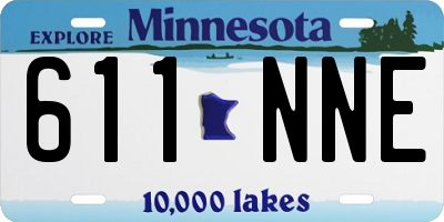 MN license plate 611NNE