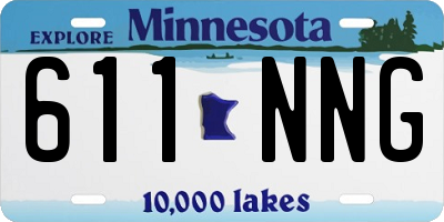 MN license plate 611NNG