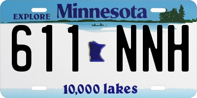 MN license plate 611NNH