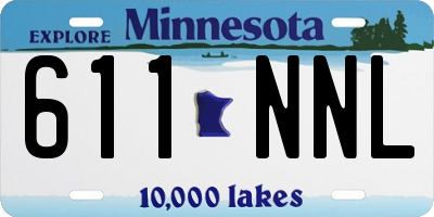 MN license plate 611NNL