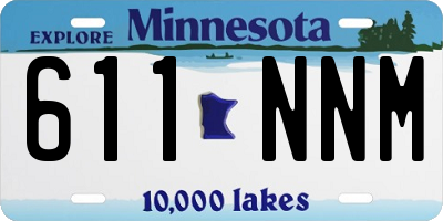 MN license plate 611NNM