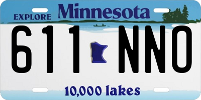 MN license plate 611NNO