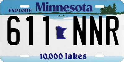 MN license plate 611NNR