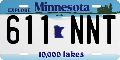MN license plate 611NNT