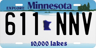 MN license plate 611NNV