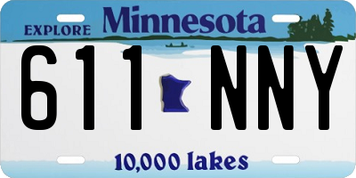 MN license plate 611NNY