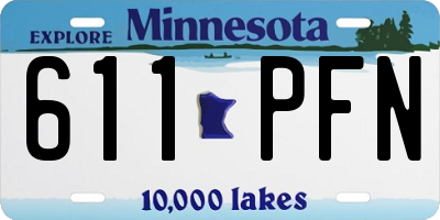 MN license plate 611PFN
