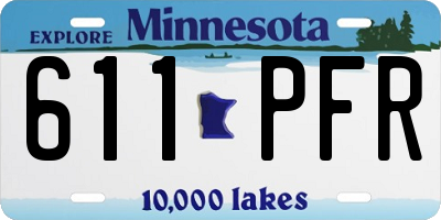 MN license plate 611PFR