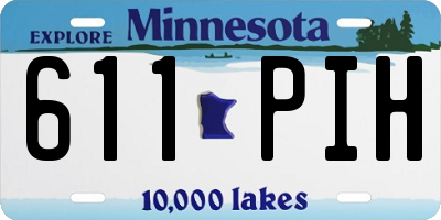 MN license plate 611PIH