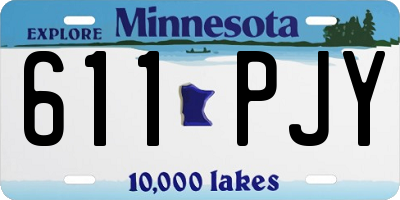 MN license plate 611PJY