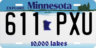MN license plate 611PXU