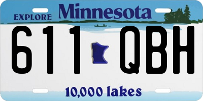 MN license plate 611QBH