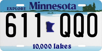 MN license plate 611QQO