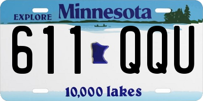 MN license plate 611QQU