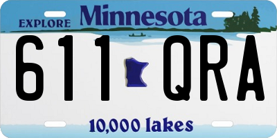 MN license plate 611QRA