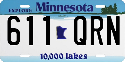 MN license plate 611QRN