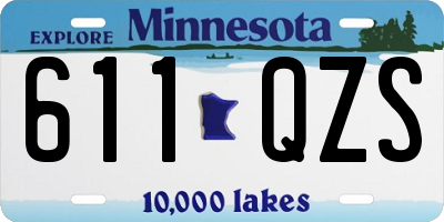 MN license plate 611QZS