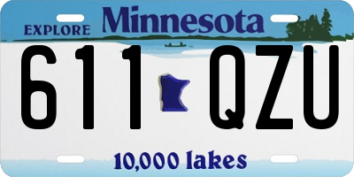 MN license plate 611QZU