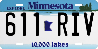 MN license plate 611RIV
