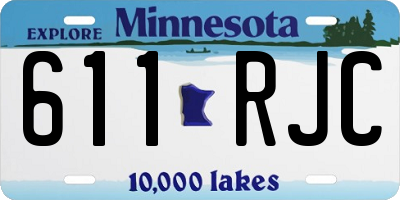 MN license plate 611RJC
