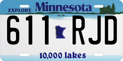 MN license plate 611RJD