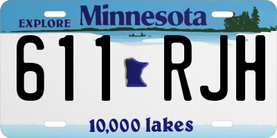 MN license plate 611RJH