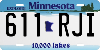 MN license plate 611RJI