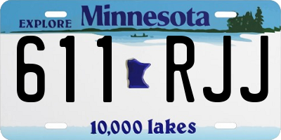 MN license plate 611RJJ