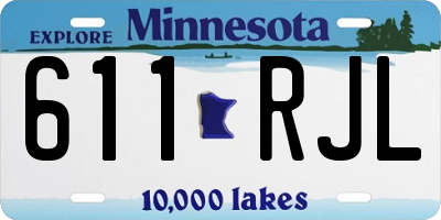 MN license plate 611RJL