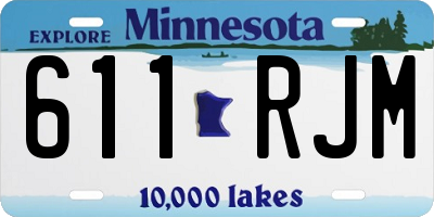 MN license plate 611RJM