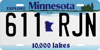 MN license plate 611RJN
