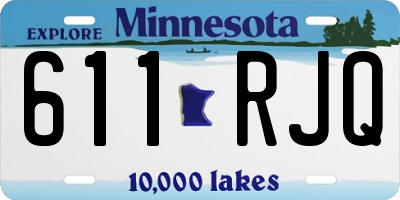 MN license plate 611RJQ