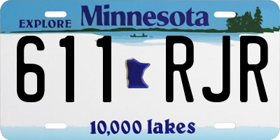 MN license plate 611RJR