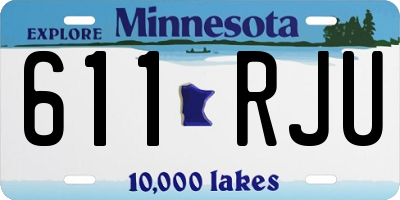 MN license plate 611RJU