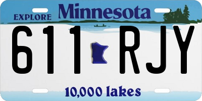MN license plate 611RJY