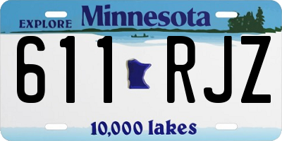MN license plate 611RJZ