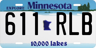 MN license plate 611RLB