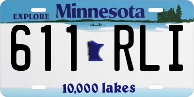 MN license plate 611RLI