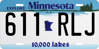 MN license plate 611RLJ
