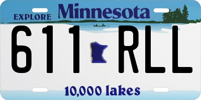 MN license plate 611RLL