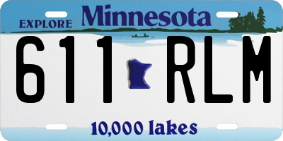 MN license plate 611RLM