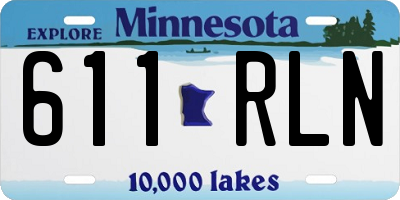 MN license plate 611RLN