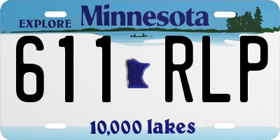 MN license plate 611RLP
