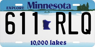 MN license plate 611RLQ