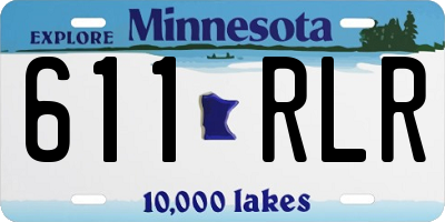 MN license plate 611RLR