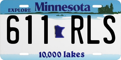 MN license plate 611RLS