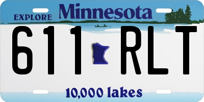 MN license plate 611RLT