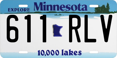 MN license plate 611RLV
