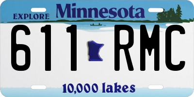 MN license plate 611RMC