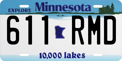 MN license plate 611RMD